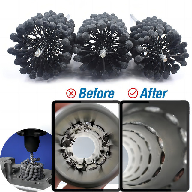 Flexibler Honing-Pinsel 105 mm für Zylinder und Nockenwellen zum Schleifen und Entgraten von Metall in der Motorrad- und Autoreparatur - Bild 1