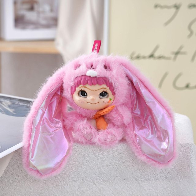 Wakuku Vinyl Schlüsselanhänger, Puppe, Plüschtier, 15cm, pink, Unisex - Bild 1