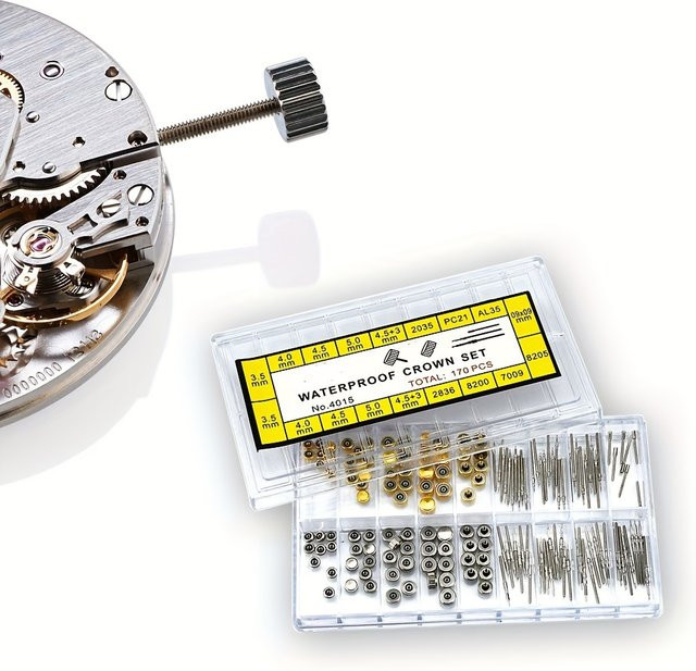 Uhrenkronen-Set Messing, 300-teilig - Bild 1