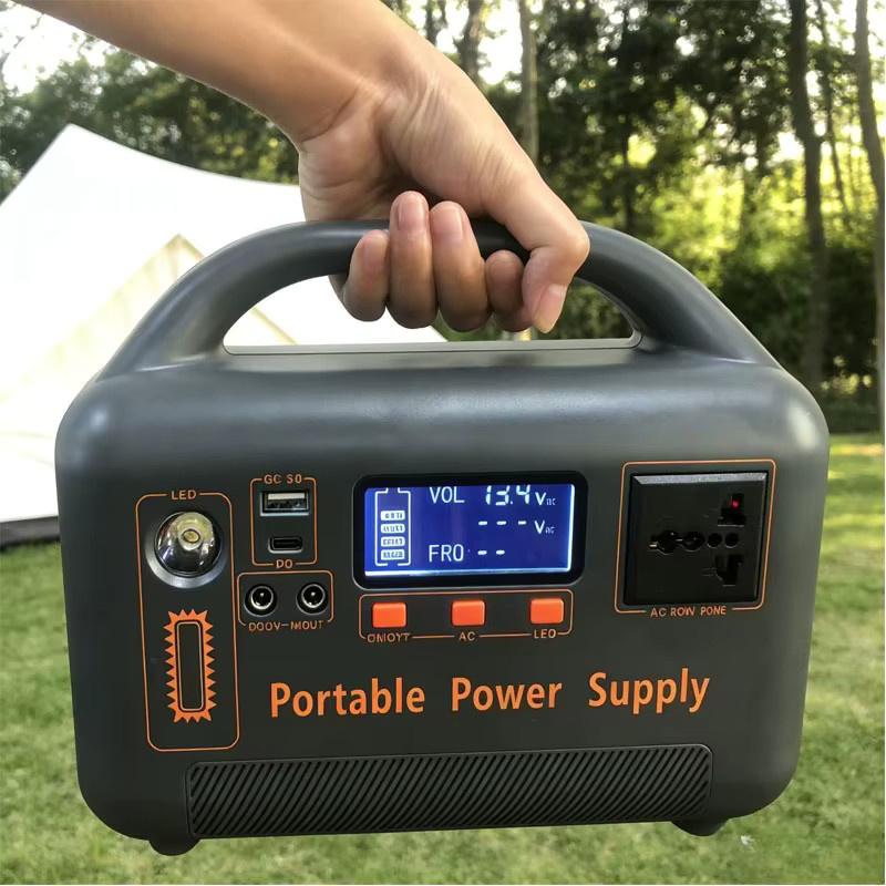 SUYIJIA Tragbare Powerstation 400W 192Wh LiFePO4 Solargenerator mit 220V für Camping und Outdoor in Schwarz - Bild 2