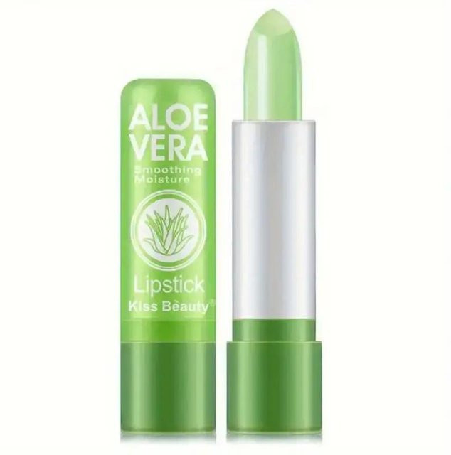 Kiss Beauty Lippenstift, grün, glänzend, mit Aloe Vera - Bild 1