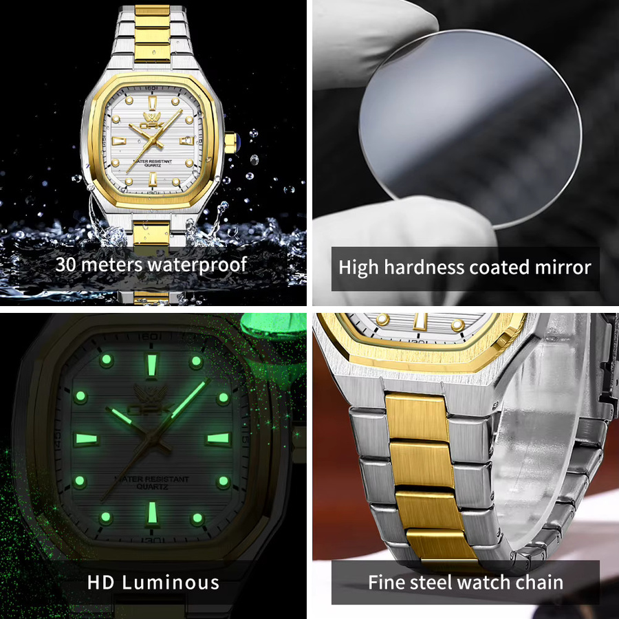 OPK Armbanduhr Quarz, Edelstahl, Weiß, Herren - Bild 5