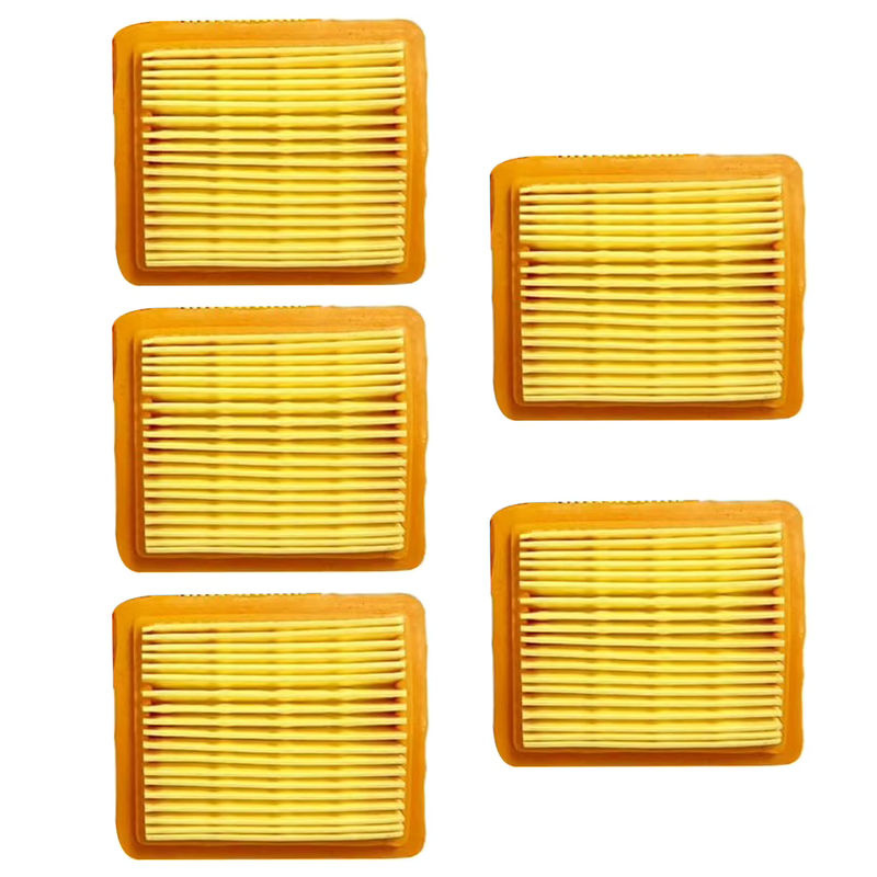 5er Set Luftfilter für Honda GX50 47,9 CC 4-Takt Motoren, Farbe: Gelb, B/T/H: 80 x 70 x 20 mm - Bild 3