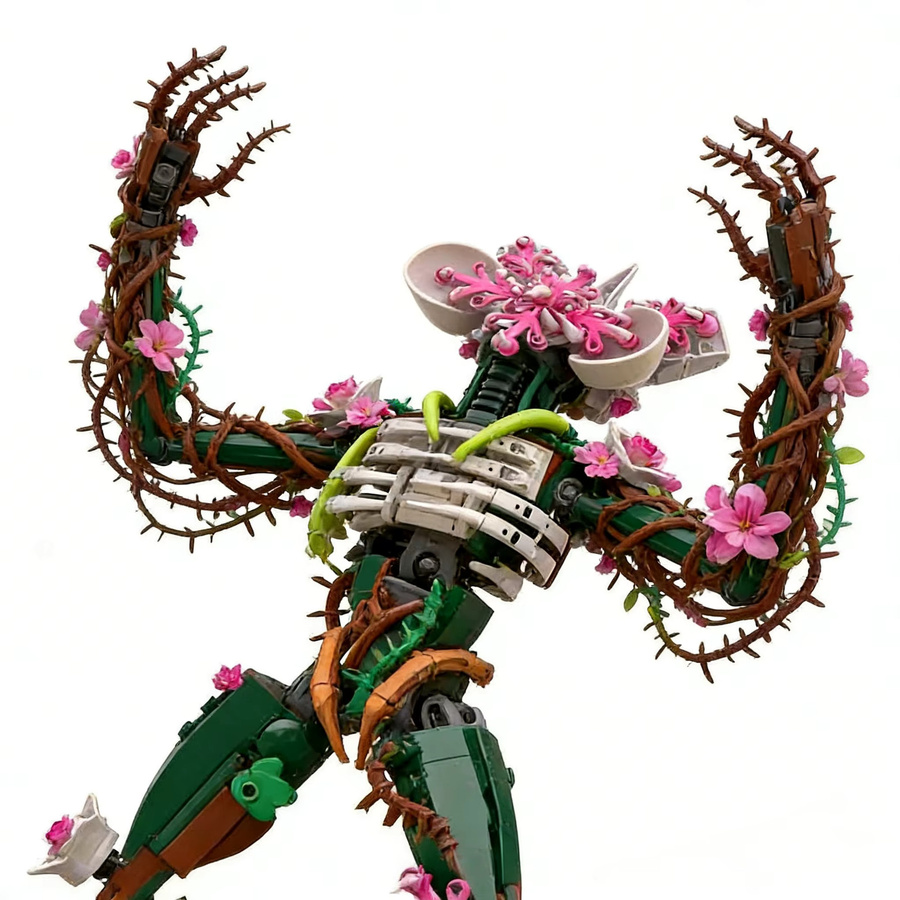 GSBAN MOC Seltsame Chomper Orchidee Monster, Bausteine, 419 Teile - Bild 2