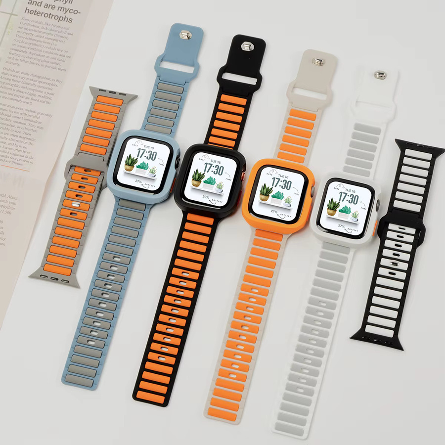 Geekthink Uhrenarmband TPU-Hülle und Silikonarmband, Unisex - Bild 2