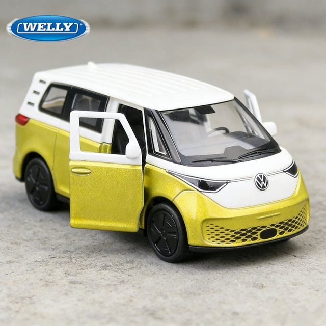 Welly Volkswagen ID BUZZ, Automodell, 1:36, Metall, Gelb - Bild 1