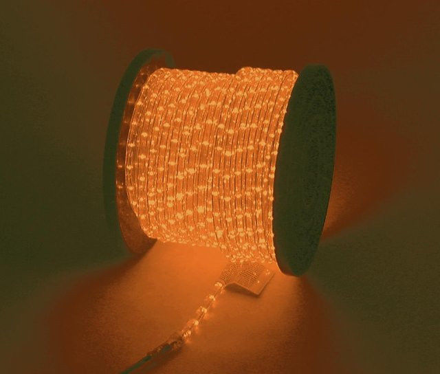 EUROLITE RUBBERLIGHT RL-230V Neon Flex Lichtschlauch in Orange mit 44 m Länge - Bild 1