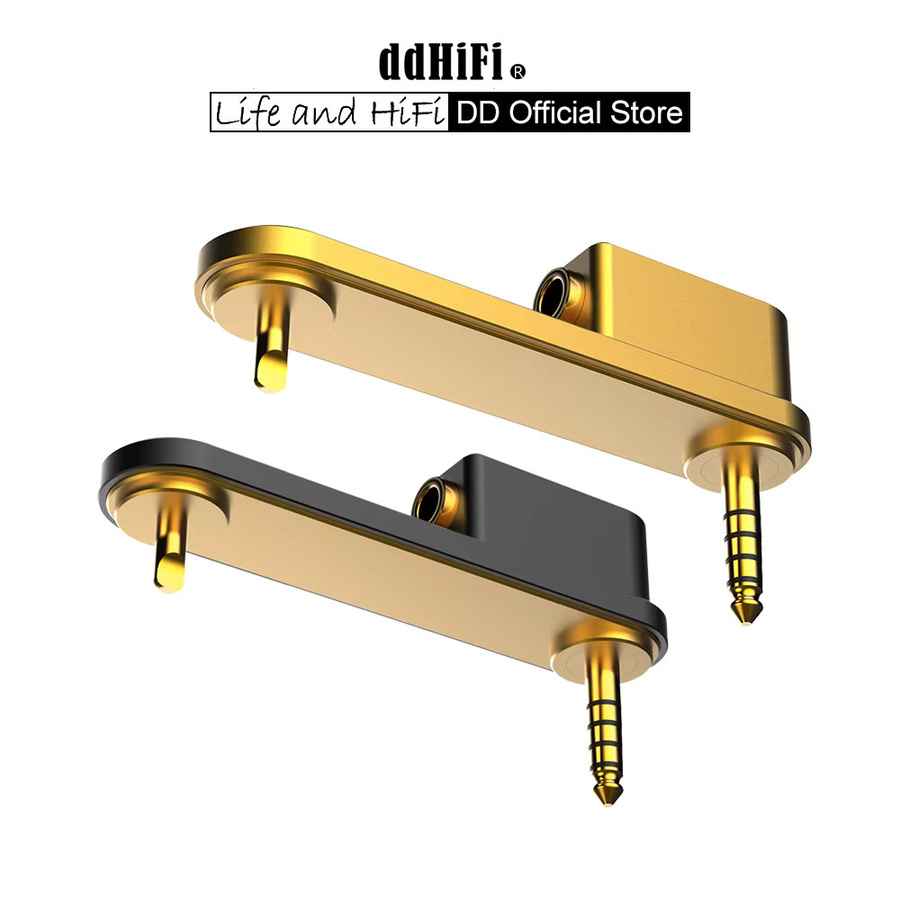 ddHiFi DJ44S M1 Erdungsstift 4,4 mm Adapter mit 24-Karat-Goldplatte und 6N OCC-Kabel in Schwarz und Gold für SONY NW-WM1A/WM1Z - Bild 1