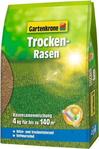 Gartenkrone Trockenrasen Rasensamen in Grün - Bild 1
