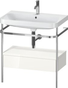 Duravit Möbelwaschtisch-Kombi Happy D.2 Plus in Weiß mit 1 Waschbecken und 1 Schublade, B/T: 77,5 x 49 cm - Bild 1