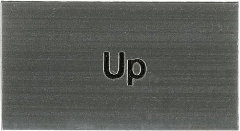 ABB MA6-1043 Beschriftungsschild in Schwarz aus Kunststoff - Bild 1