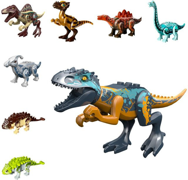 Fashnics Jurassic Dinosaurier Bausteine Set, Weiß, ab 6 Jahren - Bild 1