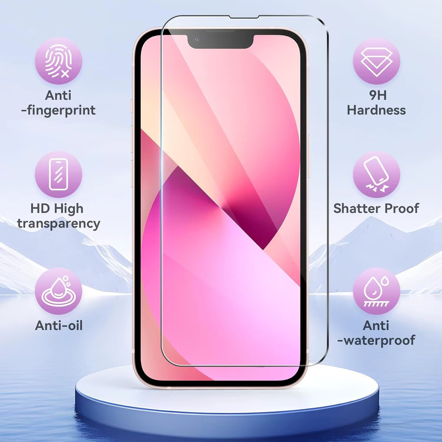 Leeshionz Panzerglas-Schutzfolie für iPhone 17e, transparent, 9H Härtegrad, kratzfest und blasenfrei - Bild 2