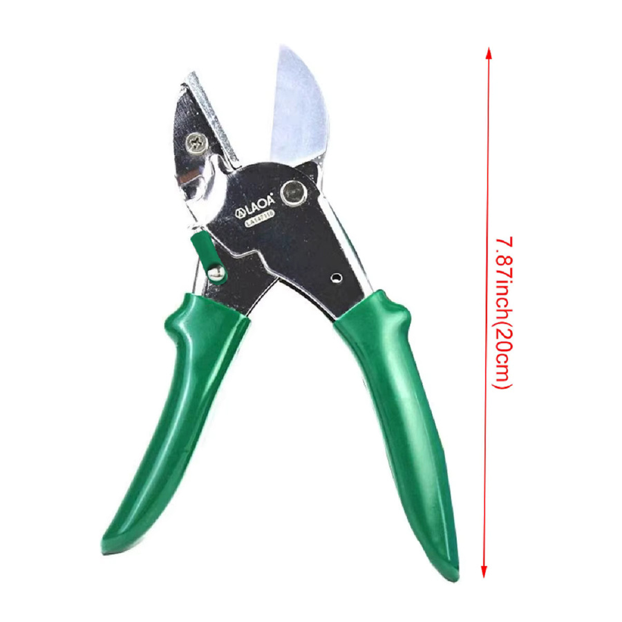 LAOA 8-Zoll Gartenschere mit SK5-Klinge und grünem PVC-Griff für einen Schnittbereich von 15-20mm - Bild 2