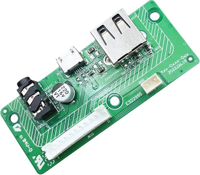 JBL Charge 3 Ersatz-Ladestecker mit Micro-USB und 3,5 mm Audio Jack Power Supply Board Connector in Grün - Bild 1