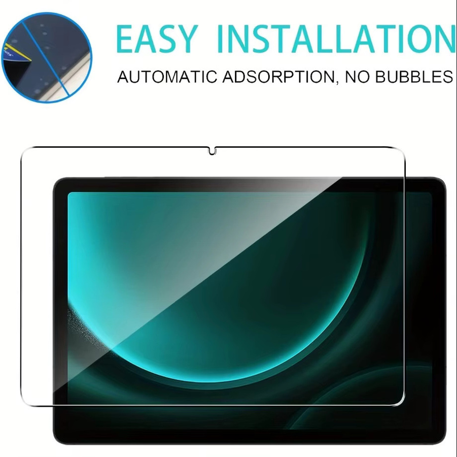 3er-Pack Displayschutzfolie aus gehärtetem Glas für Samsung Galaxy Tab S9 FE 10,9 Zoll 2023 SM-X510 X516, transparent und kratzfest - Bild 5