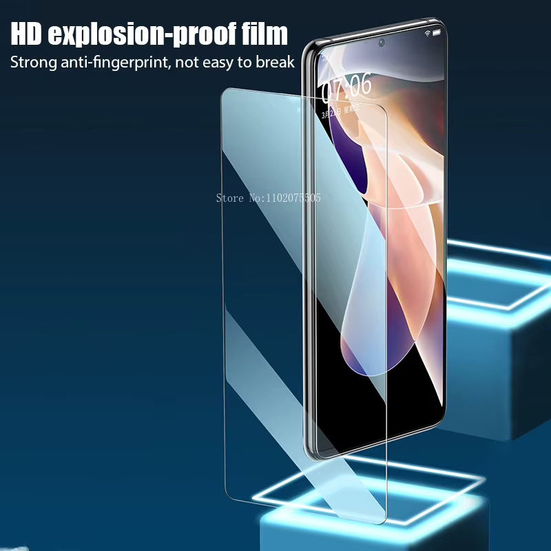 4 Stück Displayschutzfolien für Xiaomi Mi 12T 11T 10T Pro 5G 9T 11i A3 A2 Lite in Transparent - Bild 2