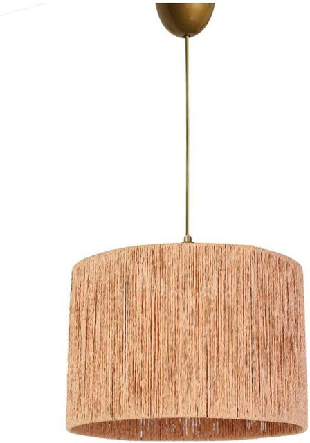 Opviq Pendelleuchte beige aus Kunststoff und Baumwolle mit E27 Fassung, B/H/T: 30 x 60 x 30 cm - Bild 1