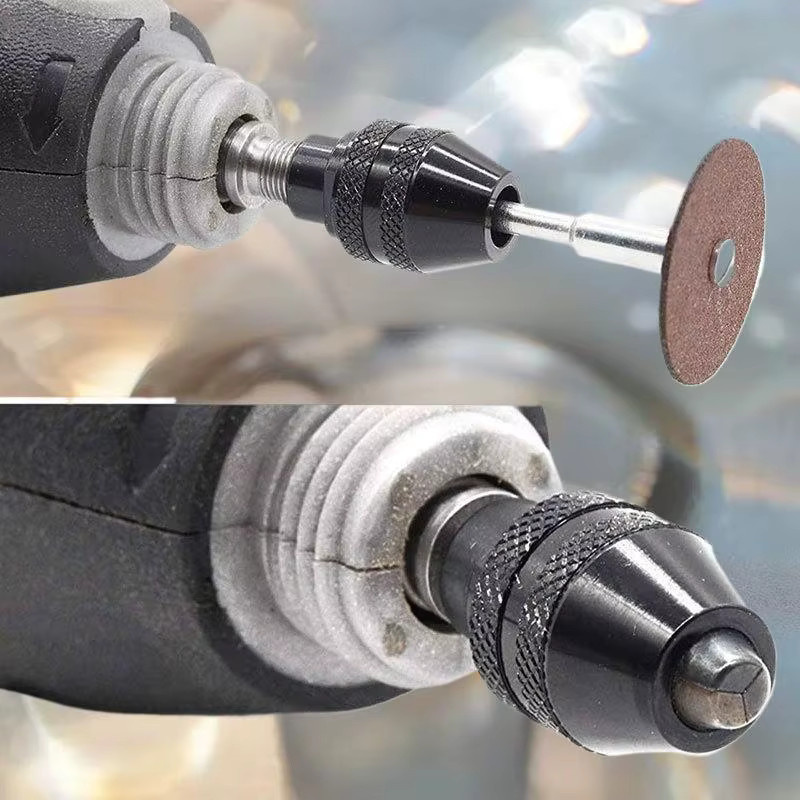 JETTING Keyless Bohrfutter Multi-Chuck für elektrische Schleifwerkzeuge und Drehwerkzeuge, Spannbereich 0,3-3,2 mm - Bild 2