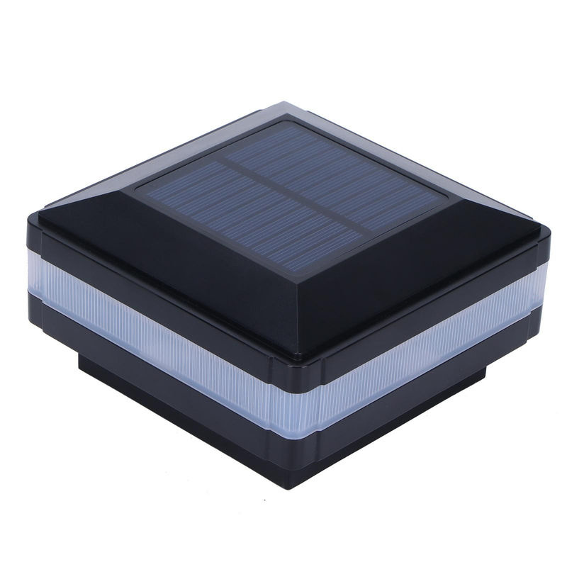 Solar LED Pfostenleuchte Schwarz mit Warmweißem Licht und Bewegungssensor IP65 Wasserdicht für Garten und Außenbereiche - Bild 3
