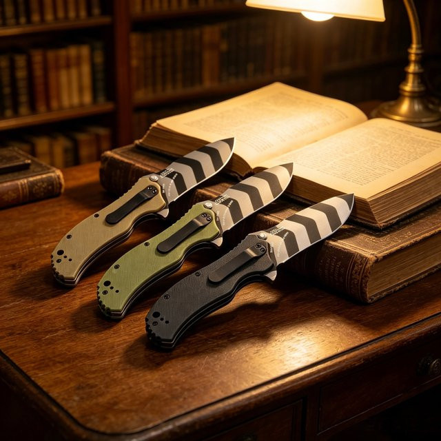 JIBENREN Z0350-EDC Mini-Klappmesser aus S30V-Stahl mit G10-Griff in Dunkelkhaki - Bild 1