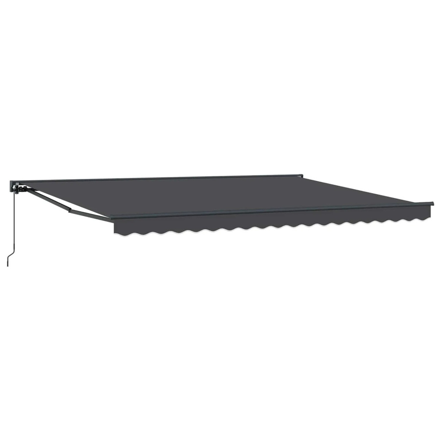 vidaXL Manuell Einziehbare Markise Anthrazit B: 5 m, T: 3,5 m - Bild 2