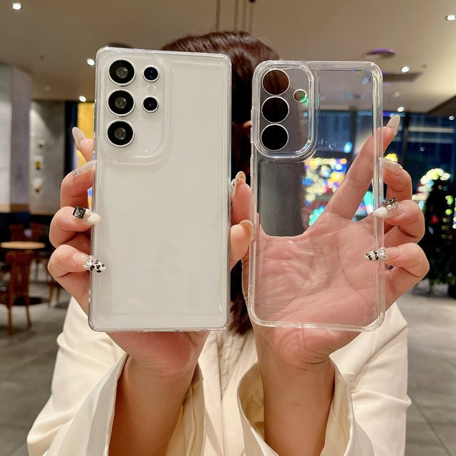 Transparente Schutzhülle für Samsung Galaxy S25 S26 S24 S23 S22 S21 Ultra Plus FE A56 A55 A54 A36 A35 A34 A26 A17 A16 A07 A06 5G - Bild 1
