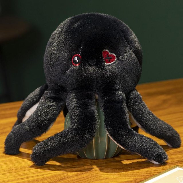 Yiran toy Kraken-Plüschtier, Stofftier, Schwarz - Bild 1