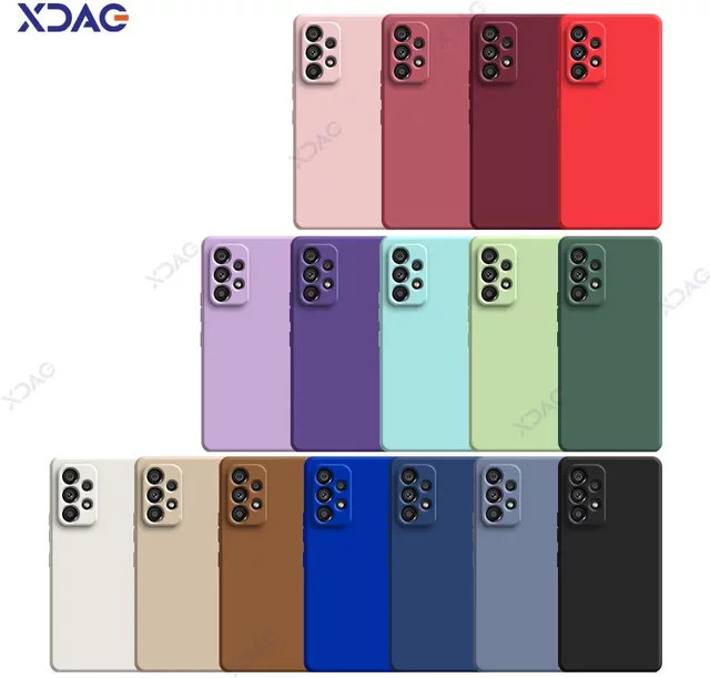 Original Samsung Soft Case Flüssigsilikonhülle für Galaxy A13 A23 A33 A53 A73 in Purple - Bild 1