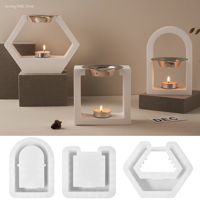 UDOCOOL Silikonform für ätherische Öl Diffusoren im Nordic Stil, Weiß - Bild 1