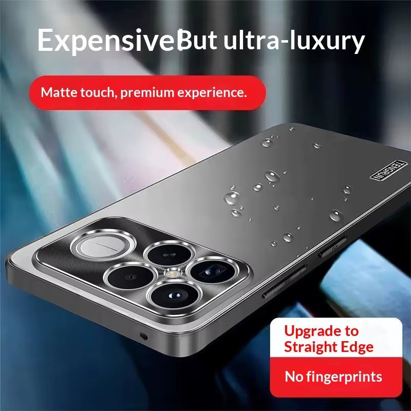 Stoßfeste Xiaomi POCO F8 Ultra und POCO F8 Pro Schutzhülle mit Metall-Objektivabdeckung und matter PC-Abdeckung in Schwarz - Bild 2