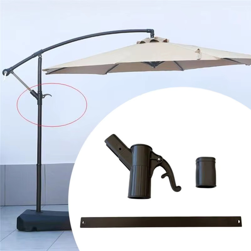 ABGR Outdoor Halterung für Terrassen-Sonnenschirme in Schwarz Matt - Bild 5