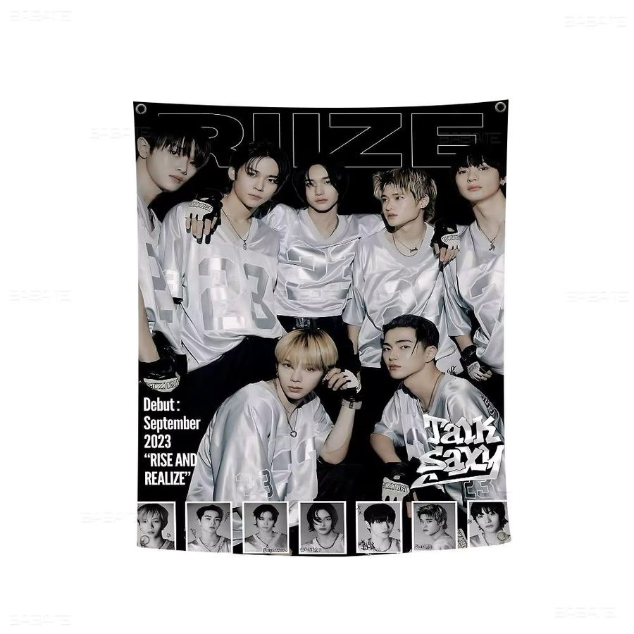 Kpop Band R-RiizeS Cartoon Flagge Wandbehang Multicolor für dein Zimmer und Home Decor - Bild 7