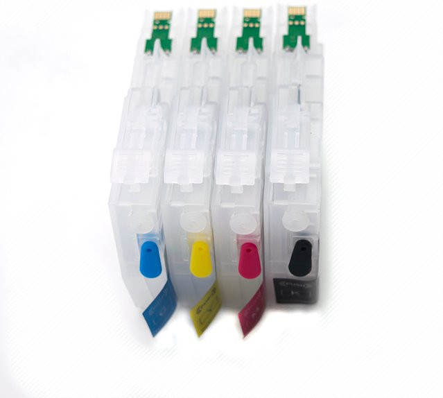 Brother LC421 LC421XL nachfüllbare Tintenpatrone mit Einweg-Chip für DCP-J1050DW DCP-J1140DW DCP-J1800DW MFC-J1010DW Drucker Multicolor - Bild 1