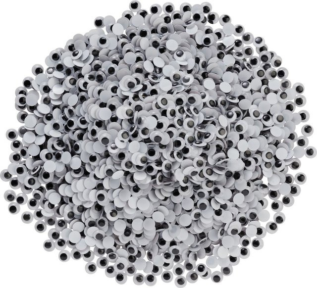 VBS Wackelaugen zum Aufkleben Rund 10 mm 2.000 Stück - Bild 1