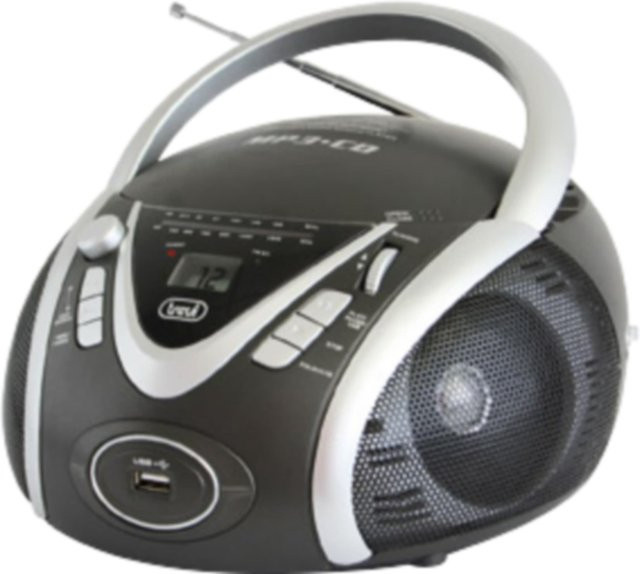 Trevi CMP 542 Boombox mit CD, MP3, FM-Radio und USB-Anschluss in Grau - Bild 1