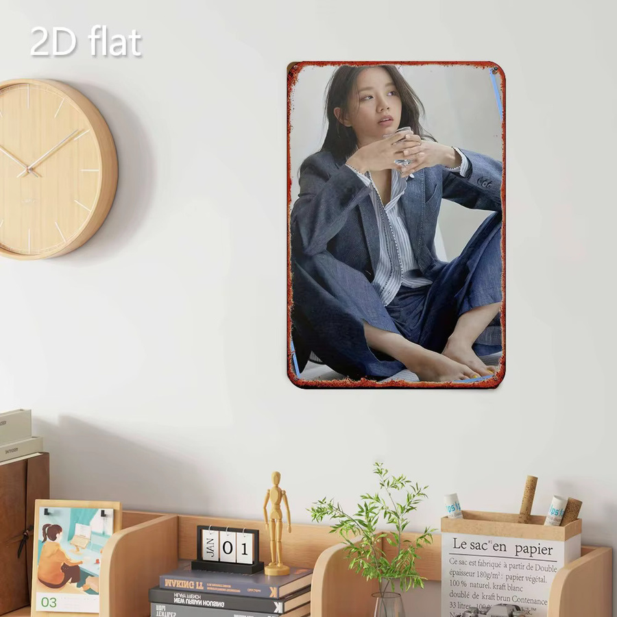 CIFBUY Vintage Metall-Blechschild für Frauen, rechteckige Wanddekoration in Multicolour - Bild 4