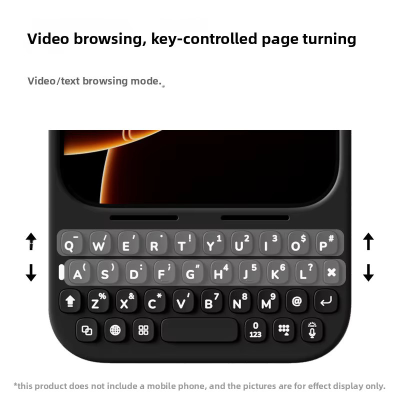 MetaKey All-in-One Handyhülle für iPhone 17 Pro Max in Blau mit integrierter mobiler Tastatur, Nachtlicht und MagSafe-kompatibler magnetischer Ladeschutzabdeckung - Bild 3