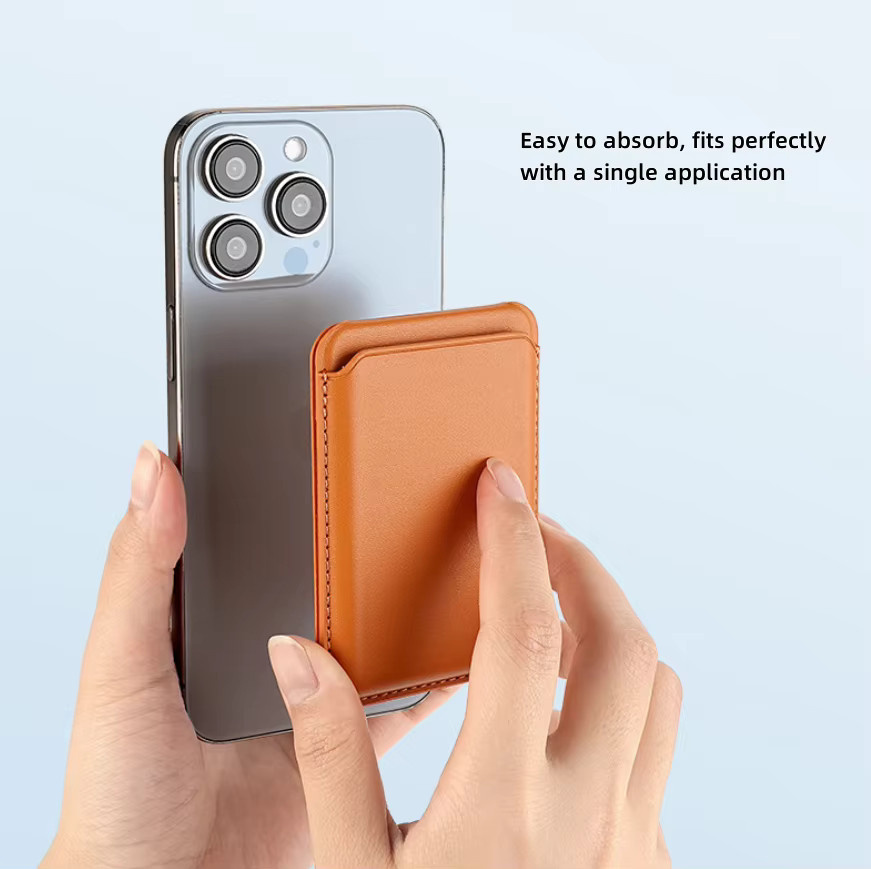 GITFOS MagSafe Kartenhalter und Geldbörse, magnetische 2-in-1 Slim-Wallet für iPhone 17/16/15/14/13/12 in Schwarz und Grau - Bild 4