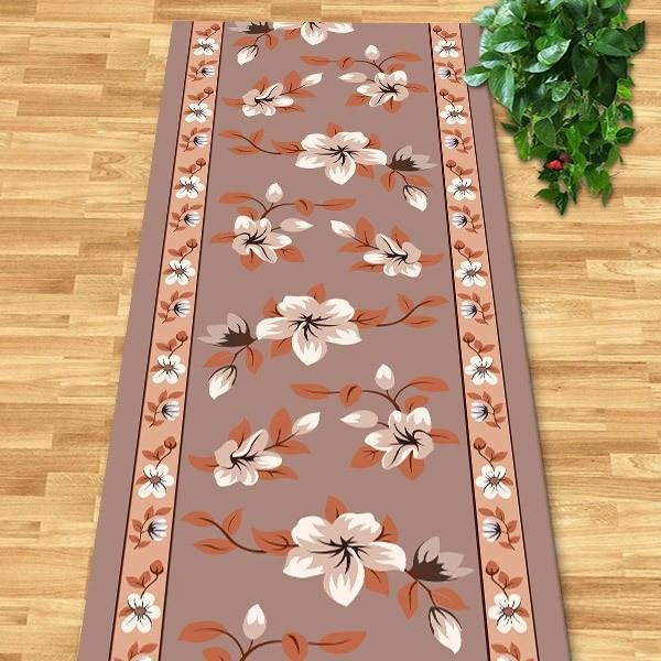 Lodestar Läuferteppich Vintage mit geometrischem Blumen- und Marmormuster, rutschfest und waschbar, Mehrfarbig, B: 50 cm, L: 150 cm - Bild 1