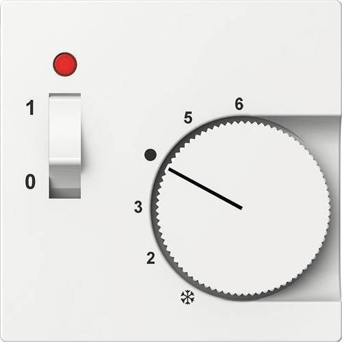 Schneider Electric Zentralplatte für Temperaturregler in Weiß - Bild 1