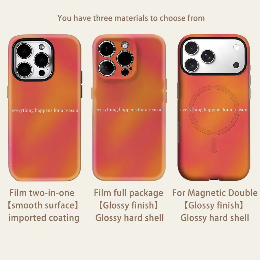Everything Happens Robuste Handyhülle für iPhone 17 16 15 14 13 Pro Max Plus mit Magnetfunktion und Doppelschicht-Schutz - Bild 2