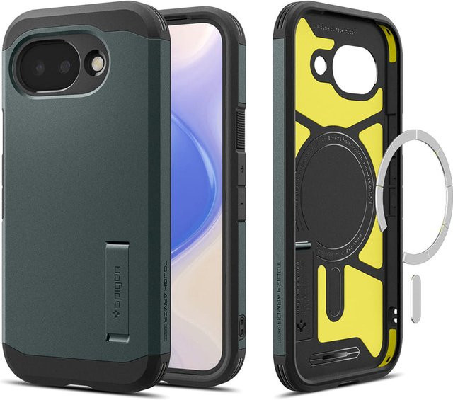 Spigen Tough Armor MagSafe Schutzhülle für Google Pixel 10a in Grün - Bild 1
