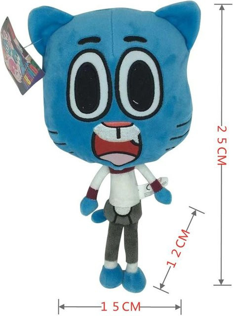 Gumball Welt Cartoon Puppe Gumball Kaugummi, Plüschtier, 25cm, ab 14 Jahren - Bild 1