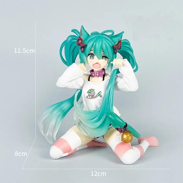 Yiran toy 1 Hatsune Miku Actionfigur Neko T-Shirt Version 11cm weiß - Bild 1