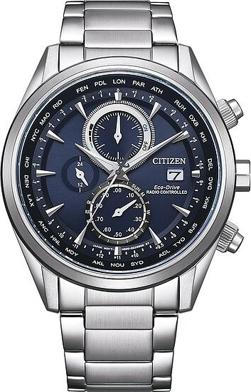 Citizen Chronograph, Quarz, Edelstahl, Blau, 43 mm, Herren - Bild 1