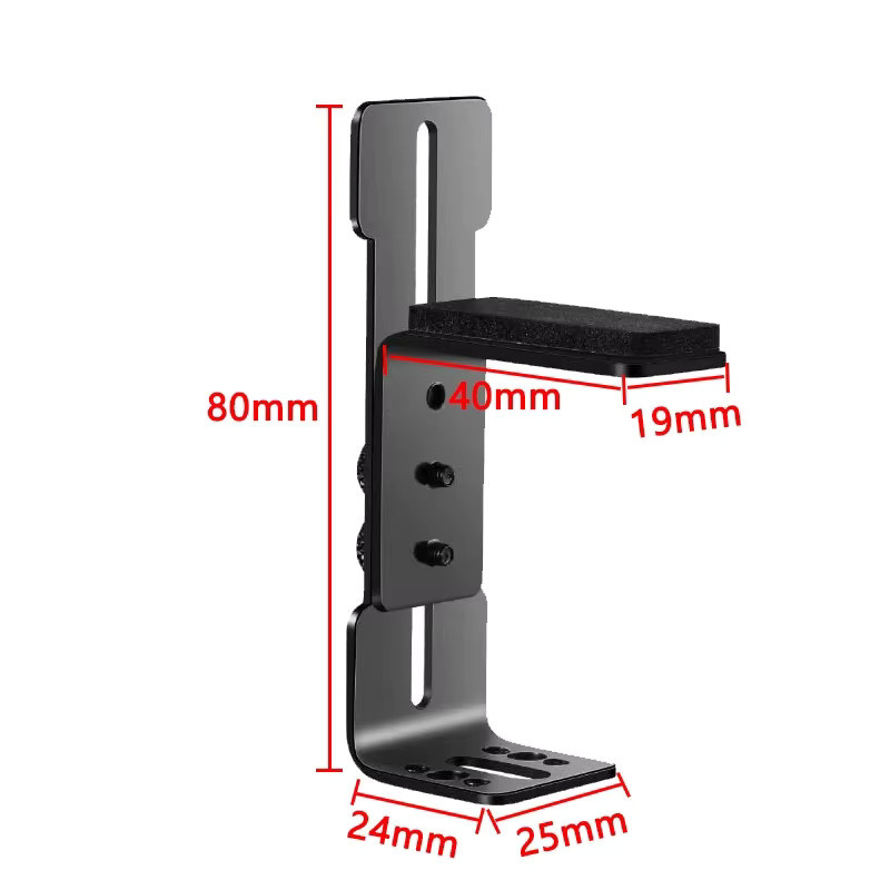 Mythtiger Grafikkartenhalter für Gehäuse in Schwarz mit verschiebbarer GPU-Klammer für 6–96 mm und 12 cm Lüfterposition, geeignet für RTX 4090 und 4080 - Bild 2