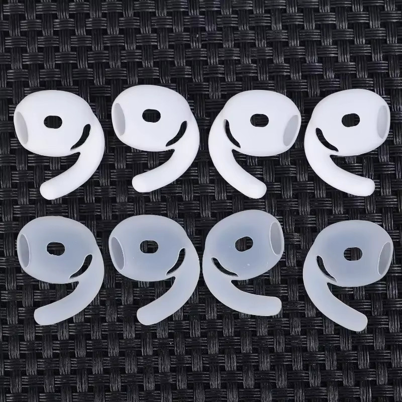 Silikon Ersatz-Ohrstöpsel und Anti-Verlust-Ohrbügel-Abdeckung für Apple AirPods 4 in Schwarz - Bild 6