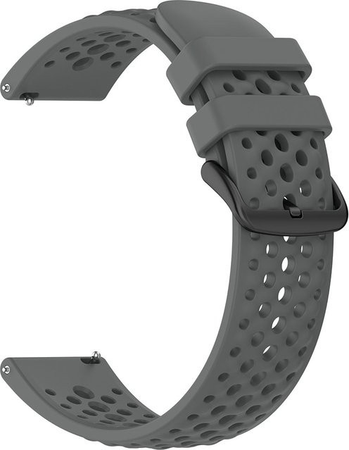Techsuit Uhrenarmband Silikon, 22mm, Grau, Unisex - Bild 1