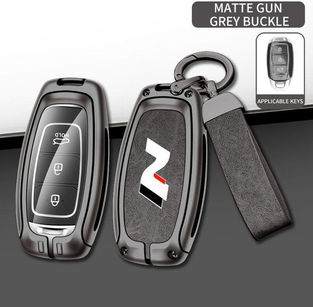 Luxuriöse Hyundai Schlüsselabdeckung Thunder ii in Grau für N LINE, N, IX35, IX25, Tucson und Sonata - Bild 1